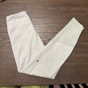Le Ore seafoam light green High-Waisted Leggings size medium with mesh no flaws